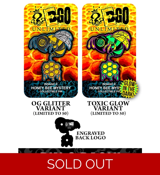 Honey Bee Mystery Pin 2 PACK